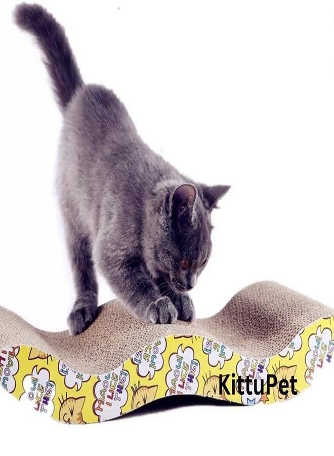 KittuPet لوح خدش القطط KittuPet Ultimate مصنوع من الكرتون المموج مع النعناع البري (عبوة من قطعتين) - Image 5